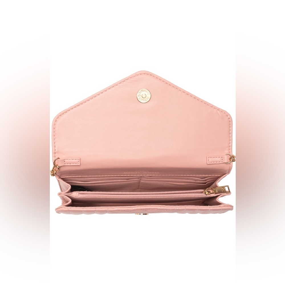 BADGLEY MISHKA Quilted Cossbody Purse ~ Blush ~ NWT! - Picture 4 of 9
